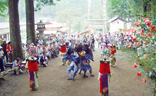 お祭り◎下名栗諏訪神社の獅子舞